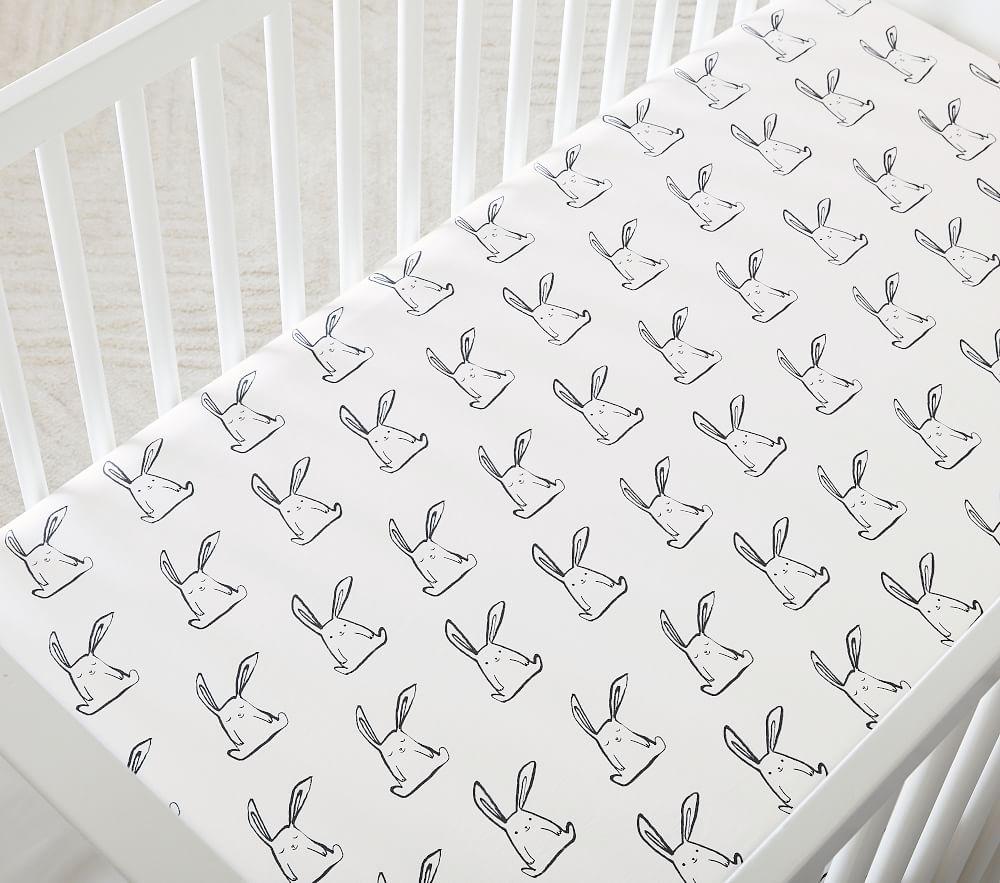 Funny Bunny Organic Crib Fitted Sheet